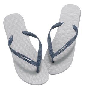 Hotmarzz Men's Flip Flops Summer Beach Sandals Indoor Outdoor Slippers Grey